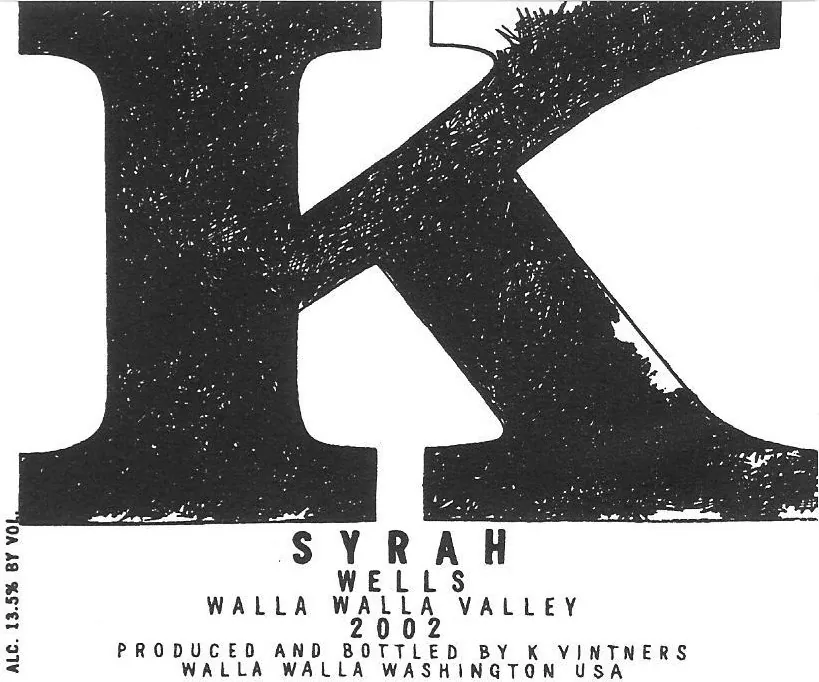 Wells Syrah Bottle