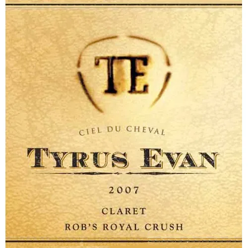 Tyrus Evan Ciel Du Cheval Claret Red Mountain Bottle