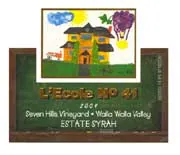 Walla Walla Valley Syrah Bottle