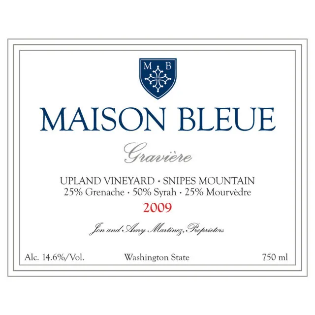 Graviere Upland Vineyard GSM Bottle