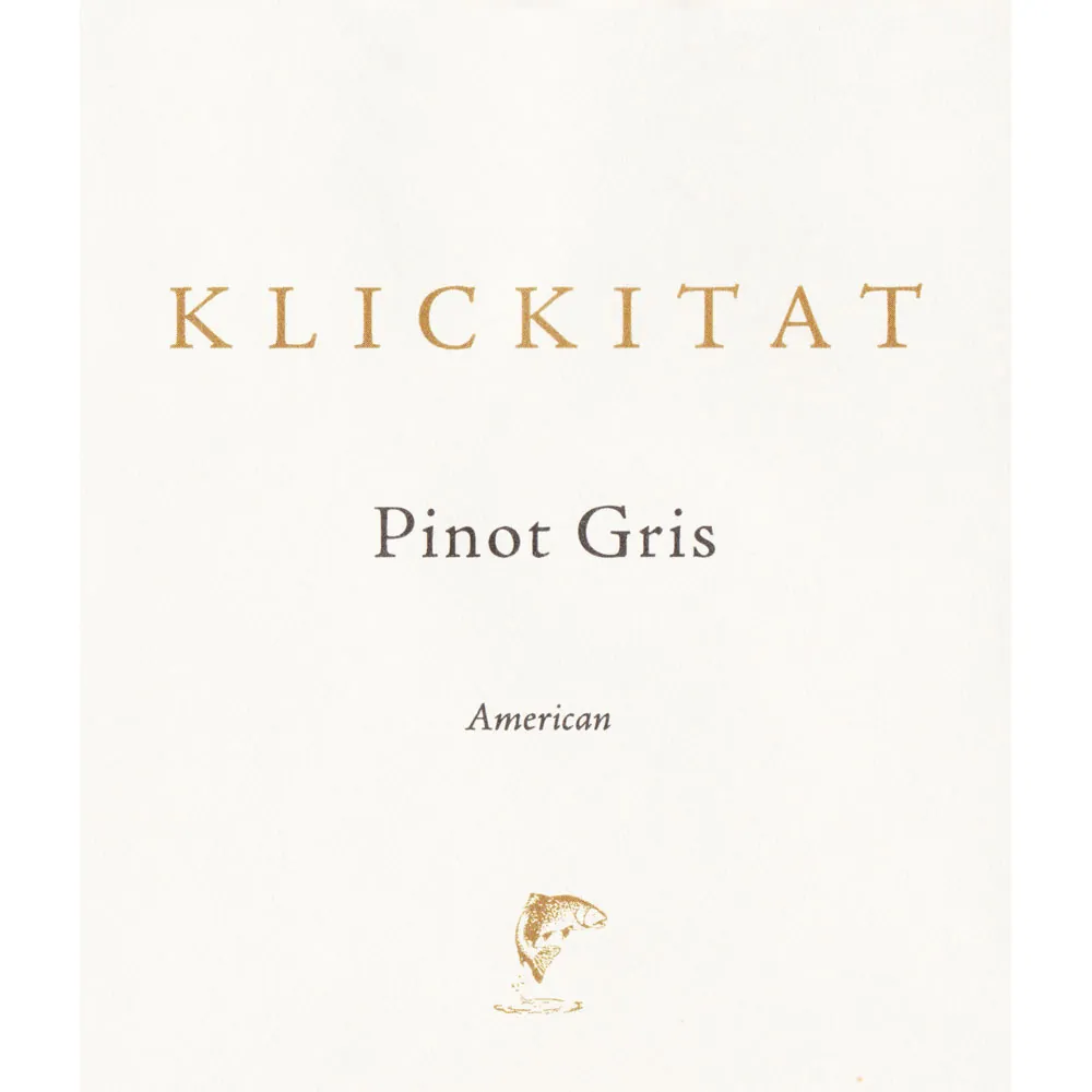 Klickitat Pinot Gris Bottle