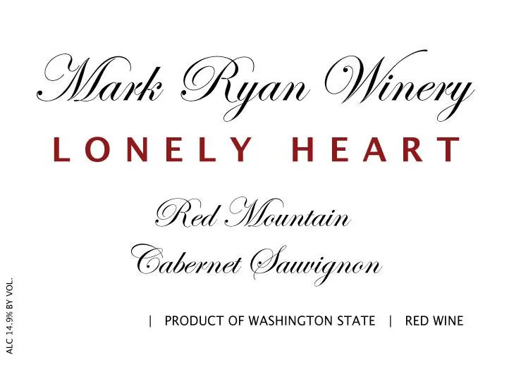 Lonely Heart Cabernet Sauvignon Bottle