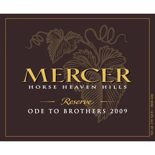 Horse Heaven Hills Ode to Brothers Bottle