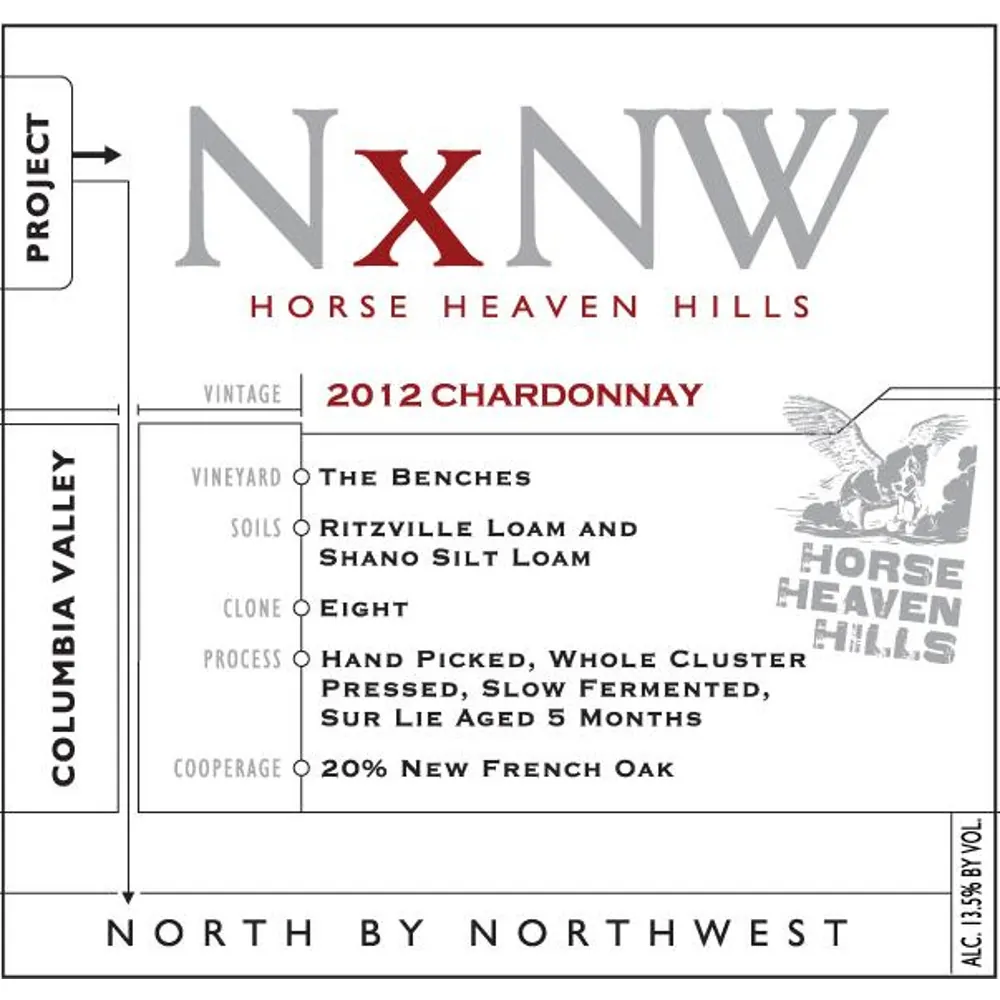 NxNW Horse Heaven Hills Chardonnay Bottle