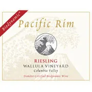 Wallula Vineyard Biodynamic Riesling Bottle