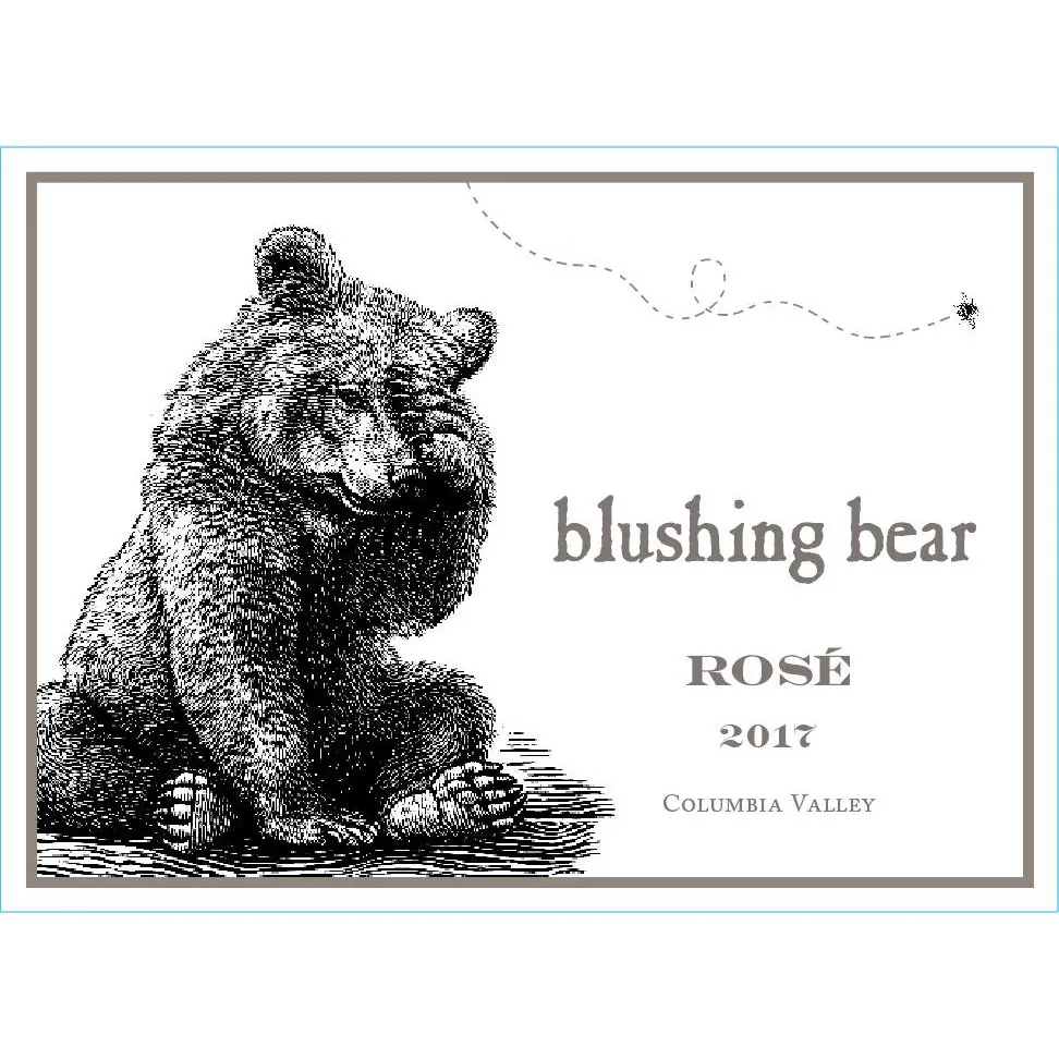 Blushing Bear Rose Bottle