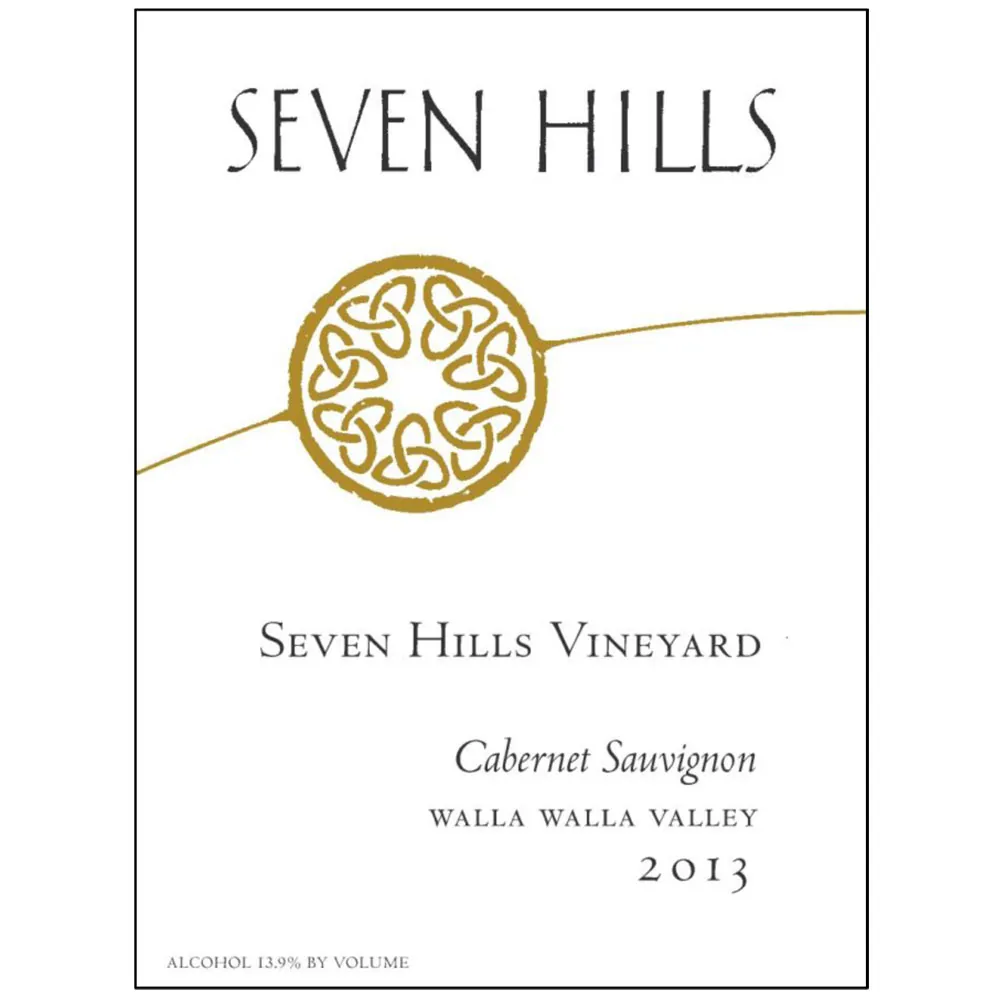 Seven Hills Vineyard Cabernet Sauvignon Bottle