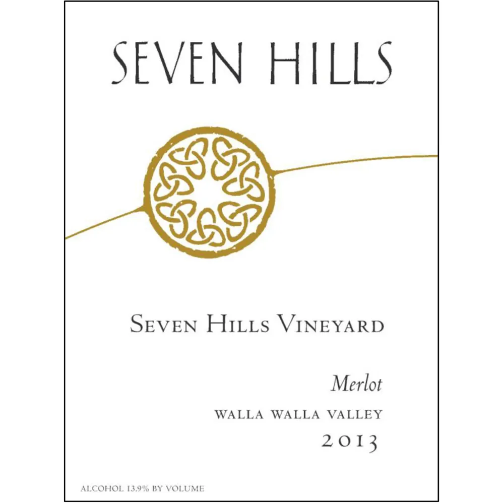 Seven Hills Vineyard Merlot Bottle