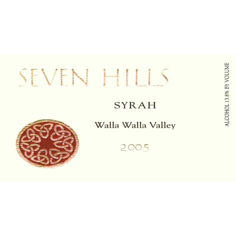 Walla Walla Syrah Bottle