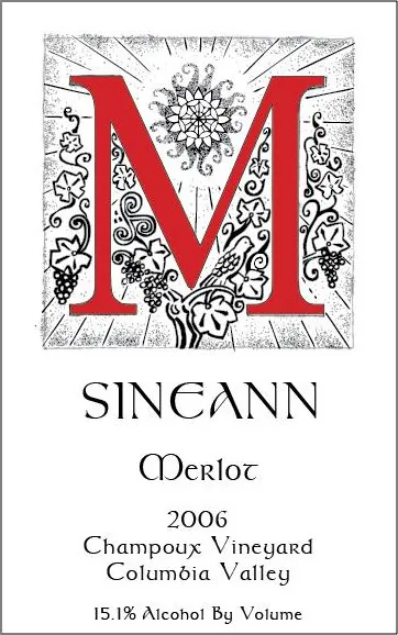 Champoux Vineyard Merlot Bottle