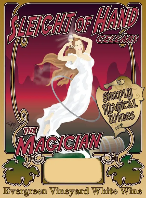 The Magician Evergreen Vineyard Riesling Bottle