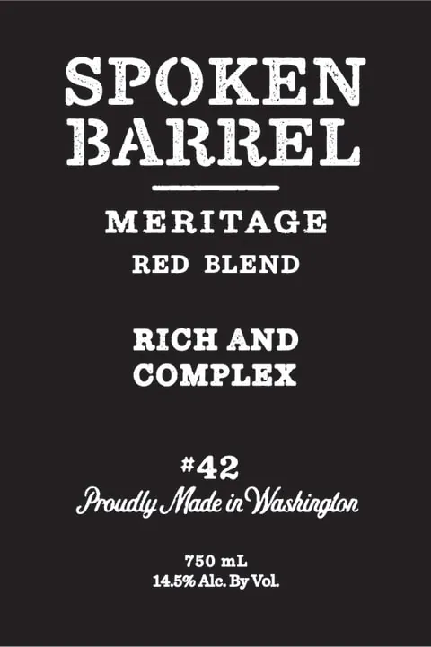 Meritage Red Blend Bottle