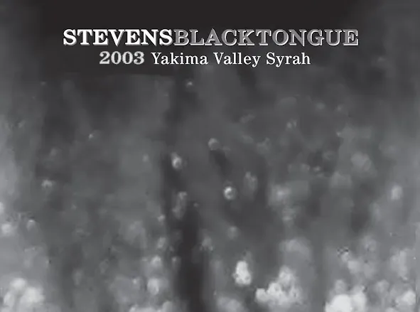 Black Tongue Syrah Bottle