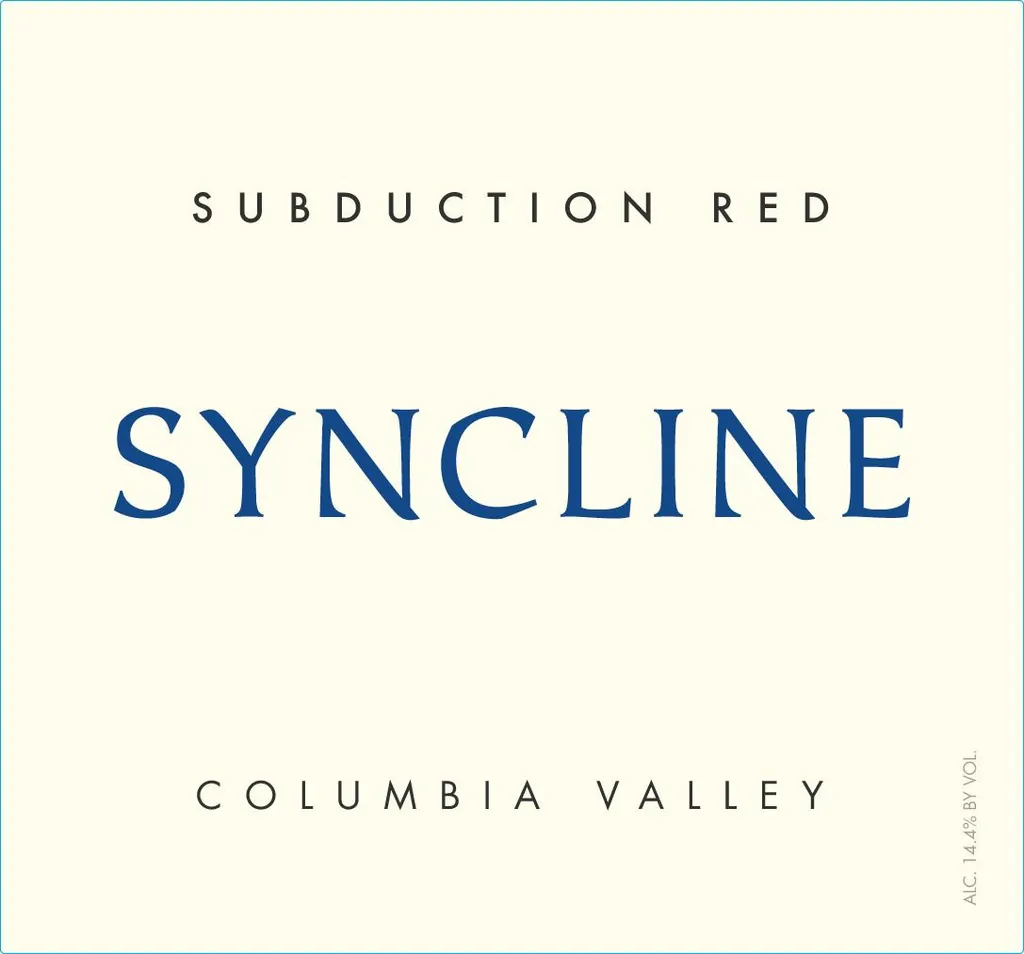Subduction Red Blend Bottle