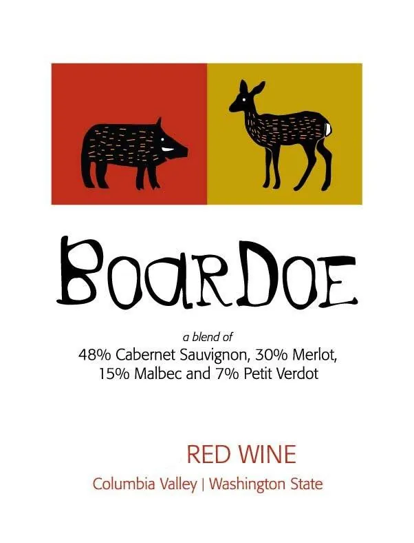 'Boar Doe' Red Bottle