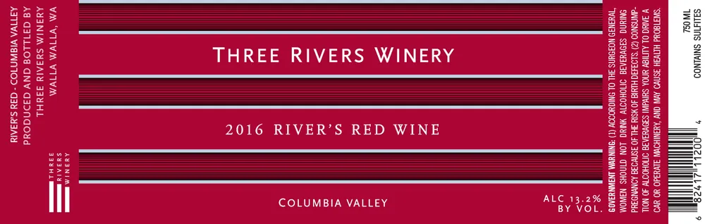 River's Red Blend Bottle