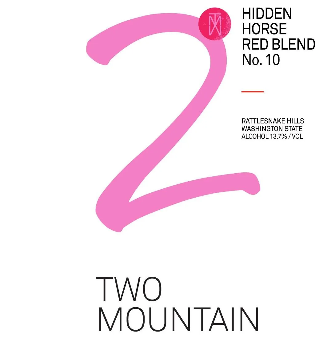 Hidden Horse Red Table Wine Bottle