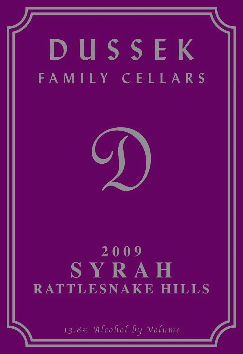 Dussek Syrah Bottle