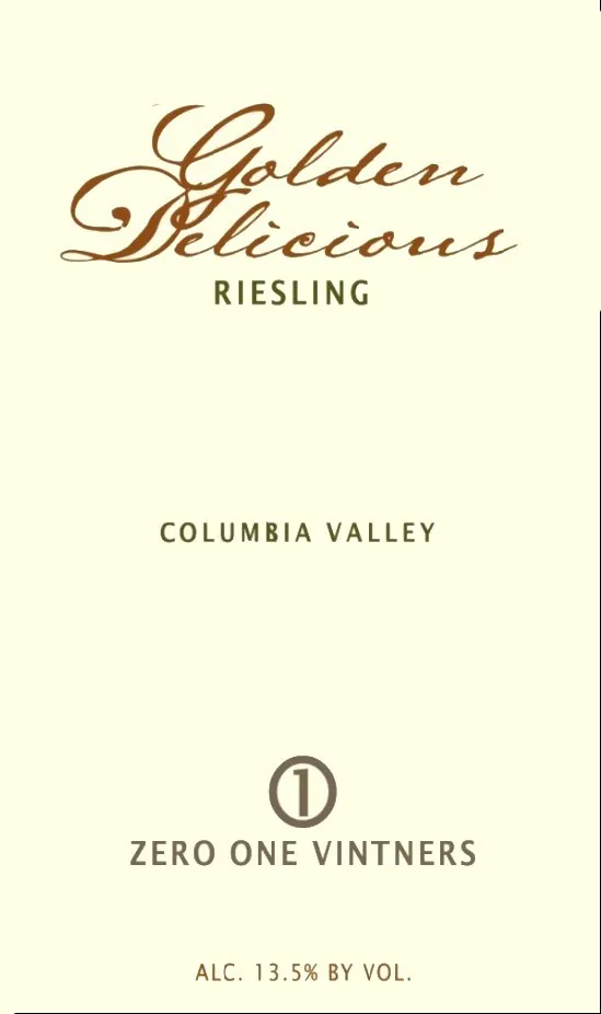 Golden Delicious Riesling Bottle