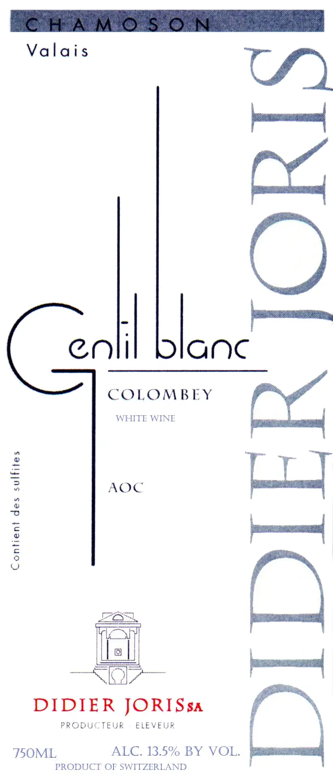 Chamoson Gentil Blanc Bottle