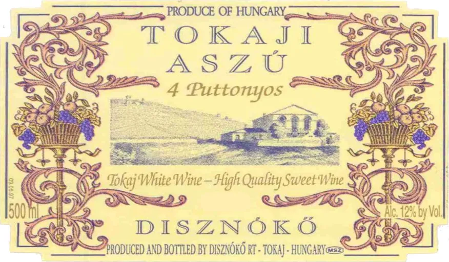 Tokaji Aszu 4 Puttonyos Bottle