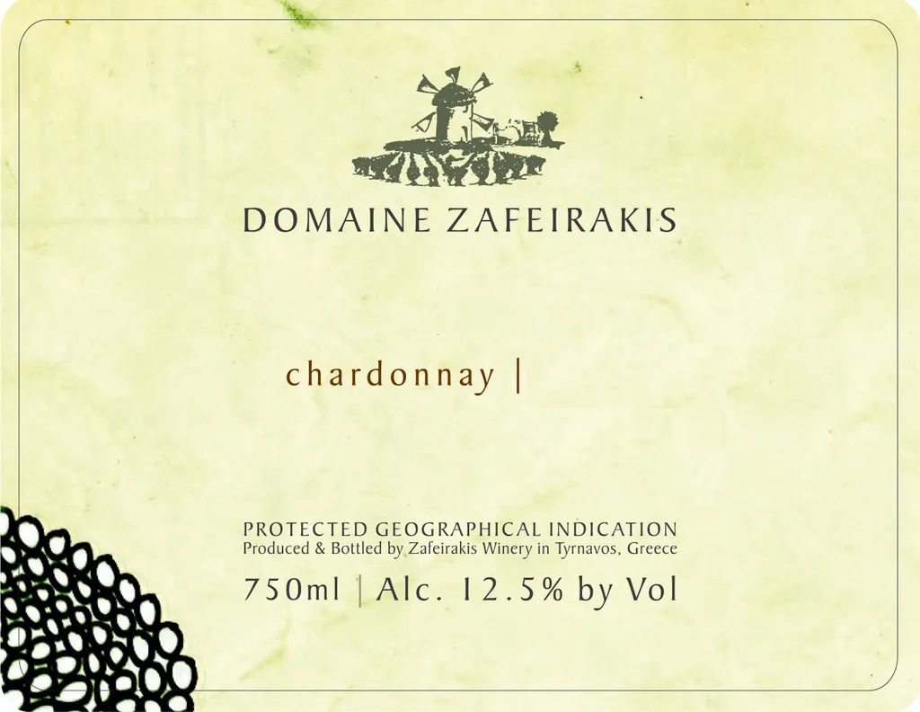 Chardonnay Bottle