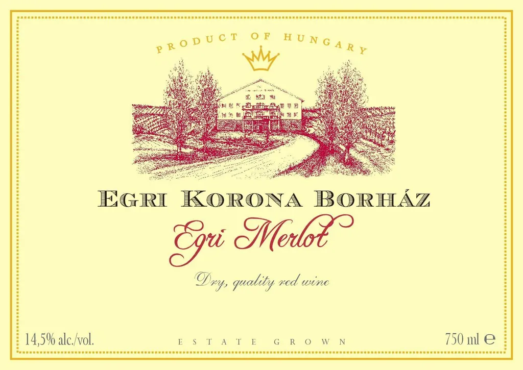 Egri Merlot Bottle