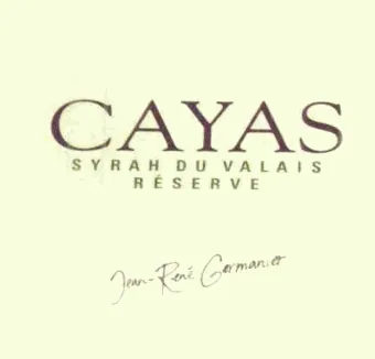 Syrah du Valais Cayas Reserve Bottle