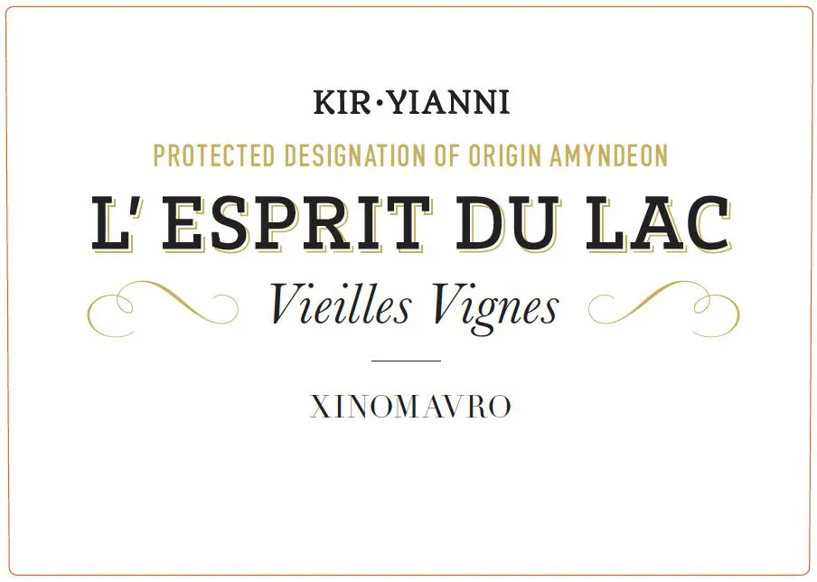 Xinomavro Rose L'Esprit du Lac Bottle