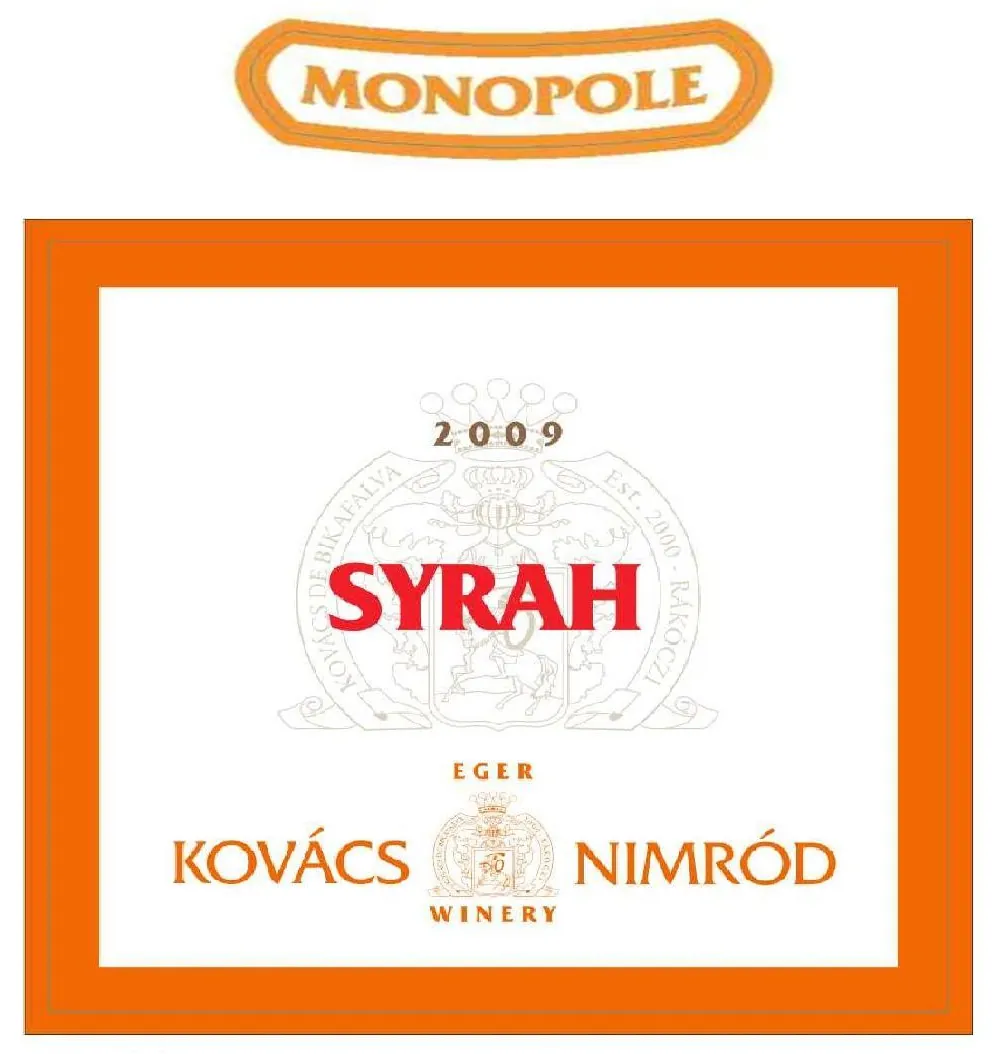 Monopole Syrah Bottle