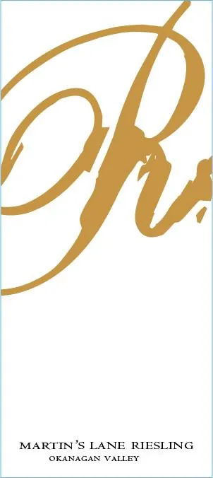 Martin's Lane Riesling Bottle