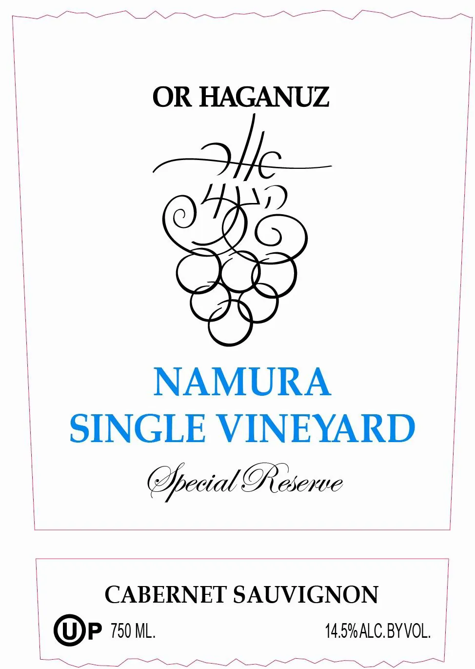 Namura Single Vineyard Special Reserve Cabernet Sauvignon Bottle