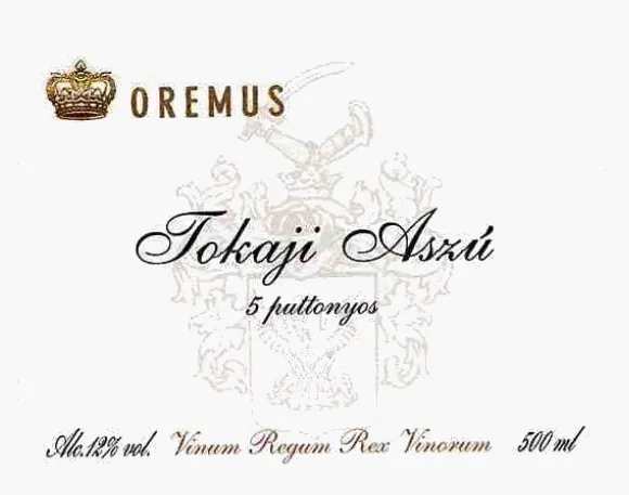 Tokaji Aszu 5 Puttonyos Bottle