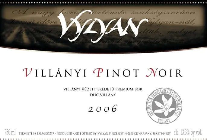 Pinot Noir Bottle