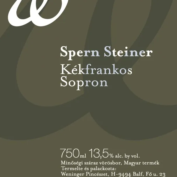 Steiner Kekfrankos Bottle