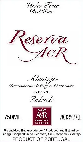ACR Reserva Vinho Tinto Bottle