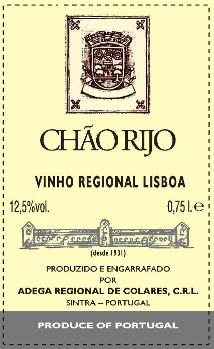 Chao Rijo Tinto Bottle