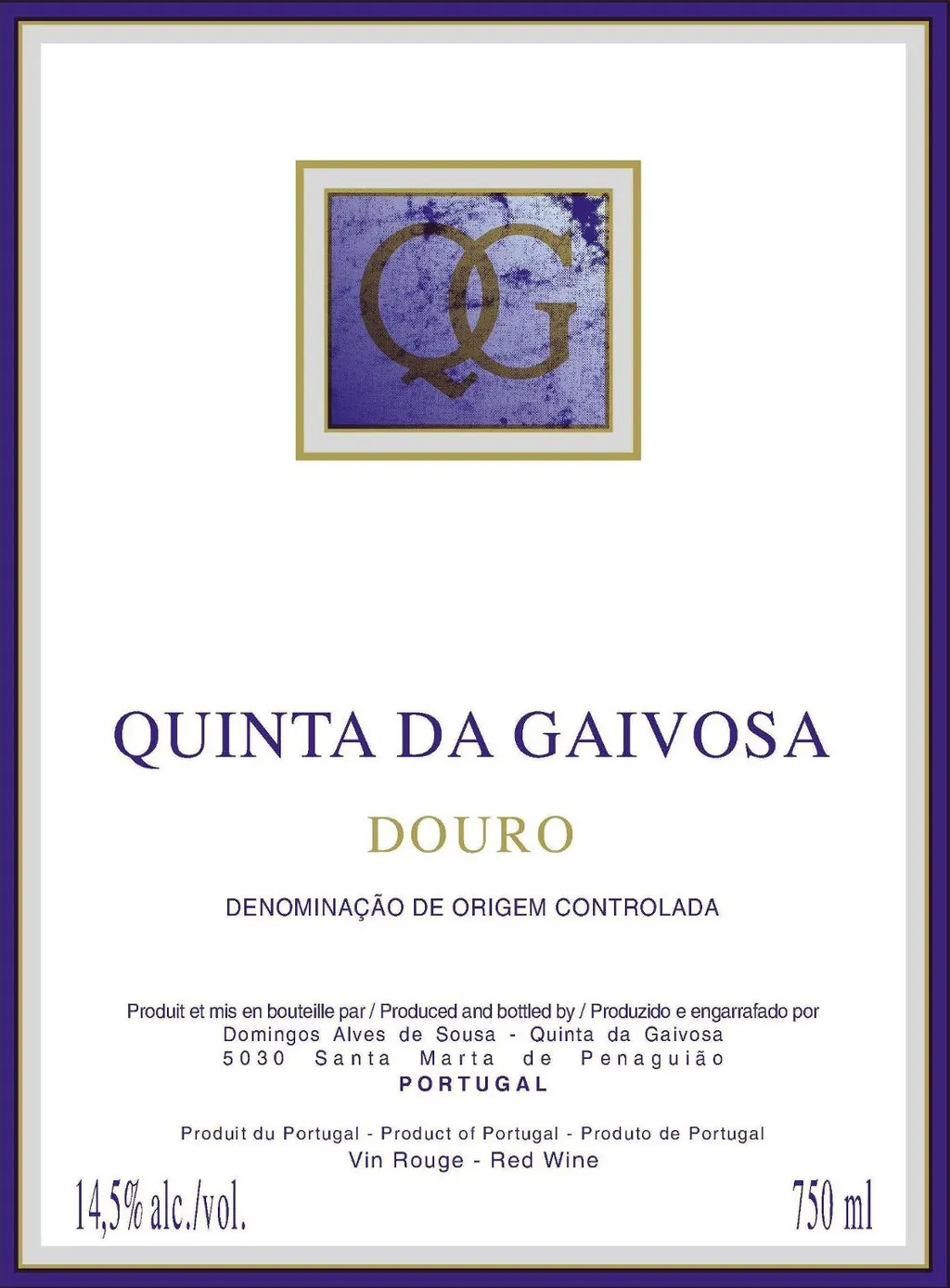 Quinta da Gaivosa Tinto Bottle