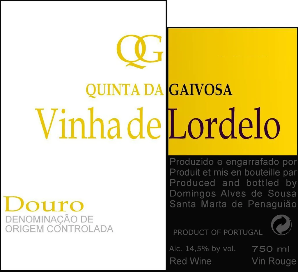 Quinta da Gaivosa Vinha do Lordelo Tinto Bottle