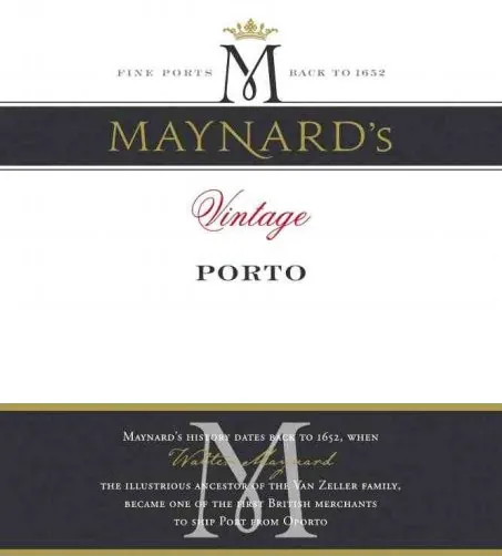 Maynard's Vintage Porto Bottle