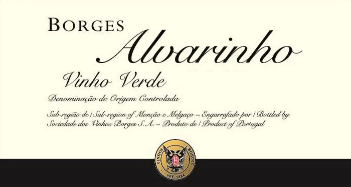 Vinho Verde Alvarinho Bottle