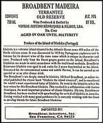 Terrantez Madeira Bottle