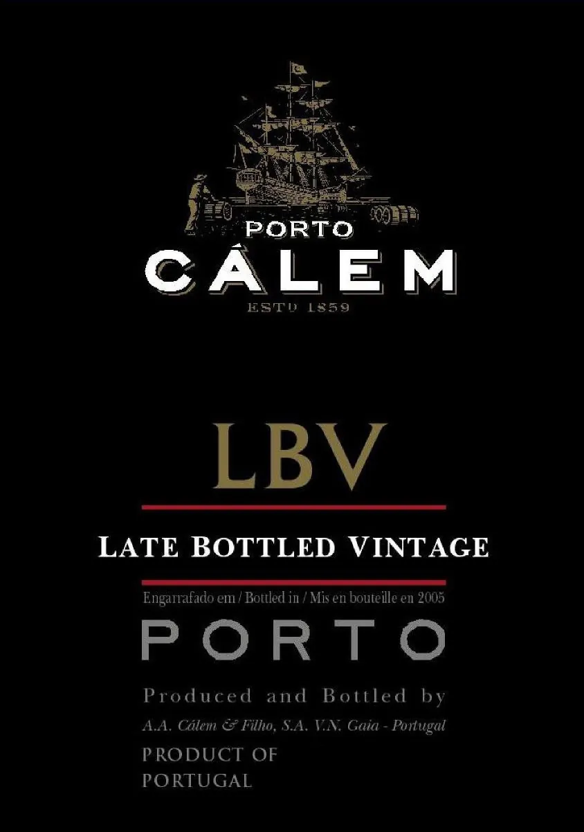 Late Bottled Vintage Porto Bottle