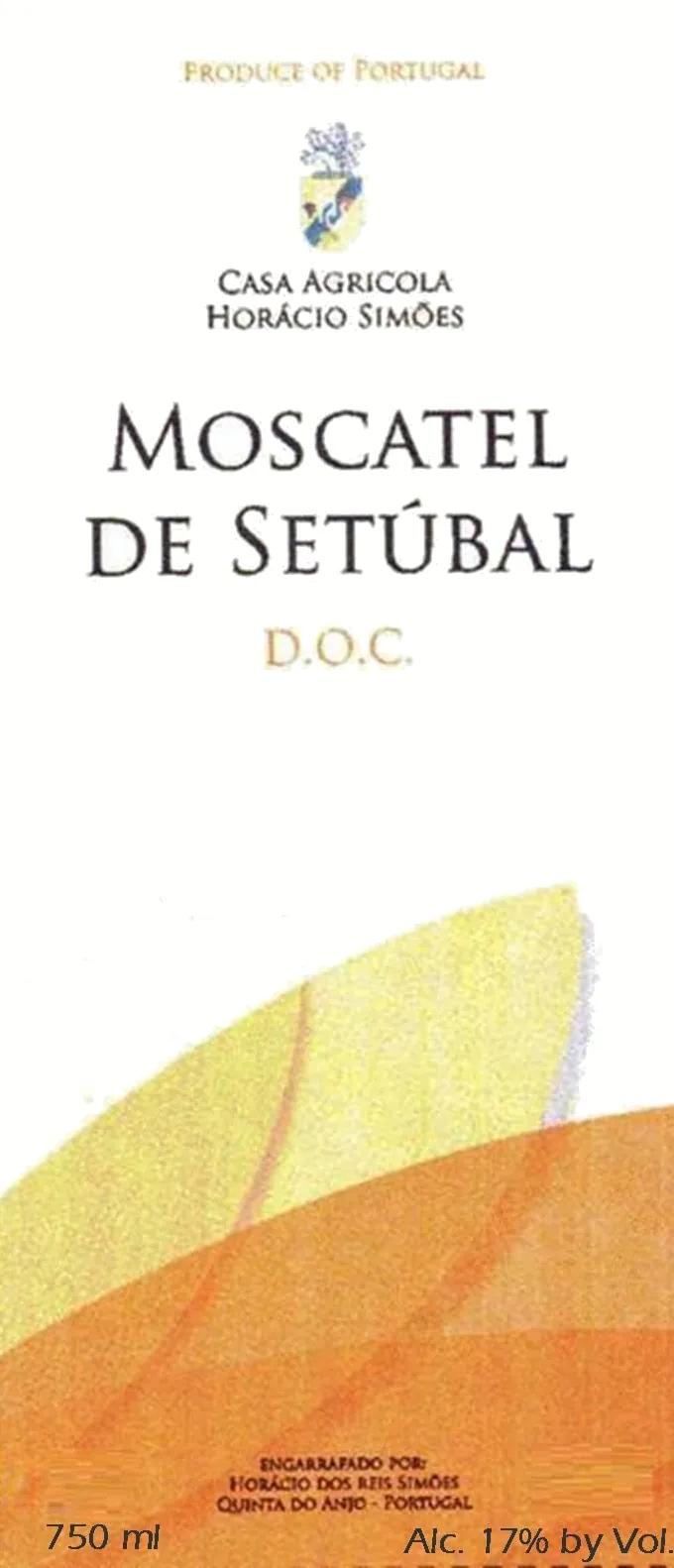 Moscatel de Setubal Bottle