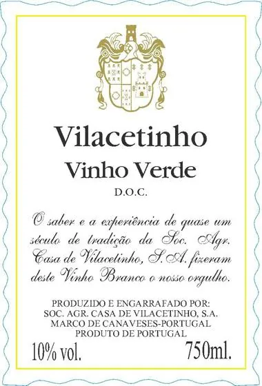 Vinho Verde Bottle