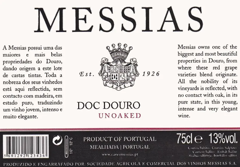 Unoaked Tinto Bottle