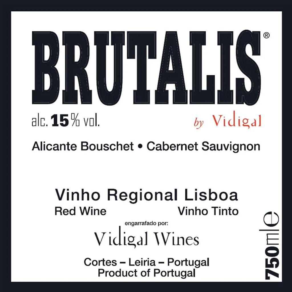 Brutalis Alicante Bouschet Cabernet Sauvignon Bottle