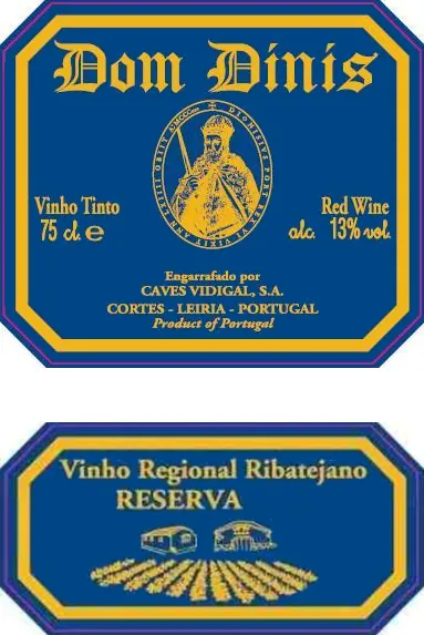 Vinho Regional Ribatejano Antonio Lopes Dom Dinis Reserva Bottle