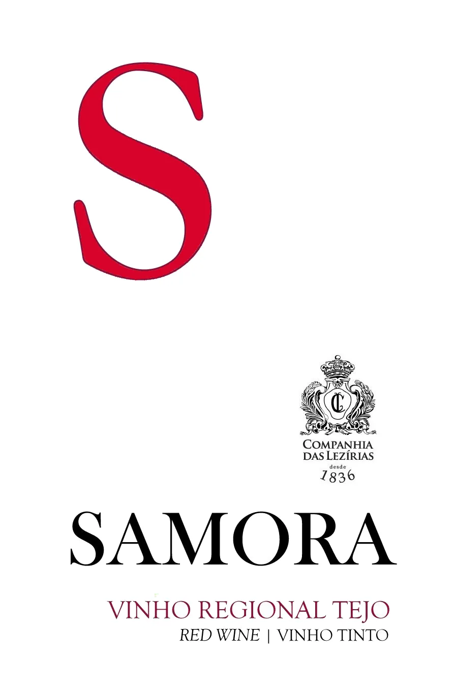 Vinho Regional Tejo Samora S Tinto Bottle