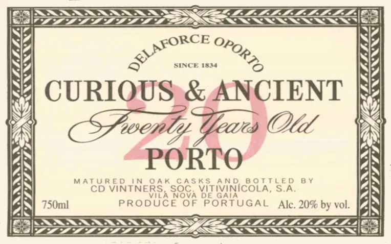 Curious and Ancient 20 Year Old Tawny Port Bottle